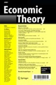 Imagen de portada de la revista Economic Theory