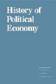 Imagen de portada de la revista History of political economy