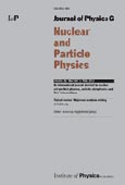 Imagen de portada de la revista Journal of physics G, Nuclear and particle physics
