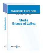 Imagen de portada de la revista Anuari de filologia. Secció D, Studia graeca et latina
