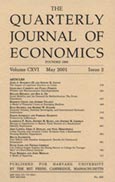 Imagen de portada de la revista Quarterly journal of economics
