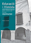 Imagen de portada de la revista Educació i història