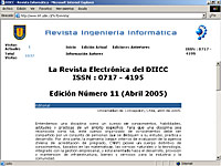 Imagen de portada de la revista Ingeniería informática