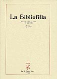 Imagen de portada de la revista Bibliofilia