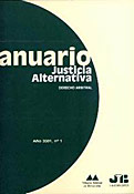 Imagen de portada de la revista Anuario de justicia alternativa