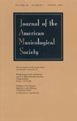 Imagen de portada de la revista Journal of the American Musicological Society