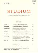 Imagen de portada de la revista Studium