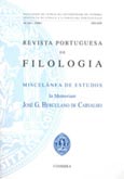 Imagen de portada de la revista Revista portuguesa de filologia